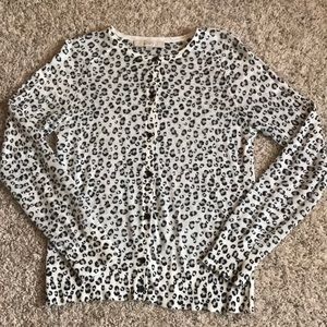 Animal print cardigan